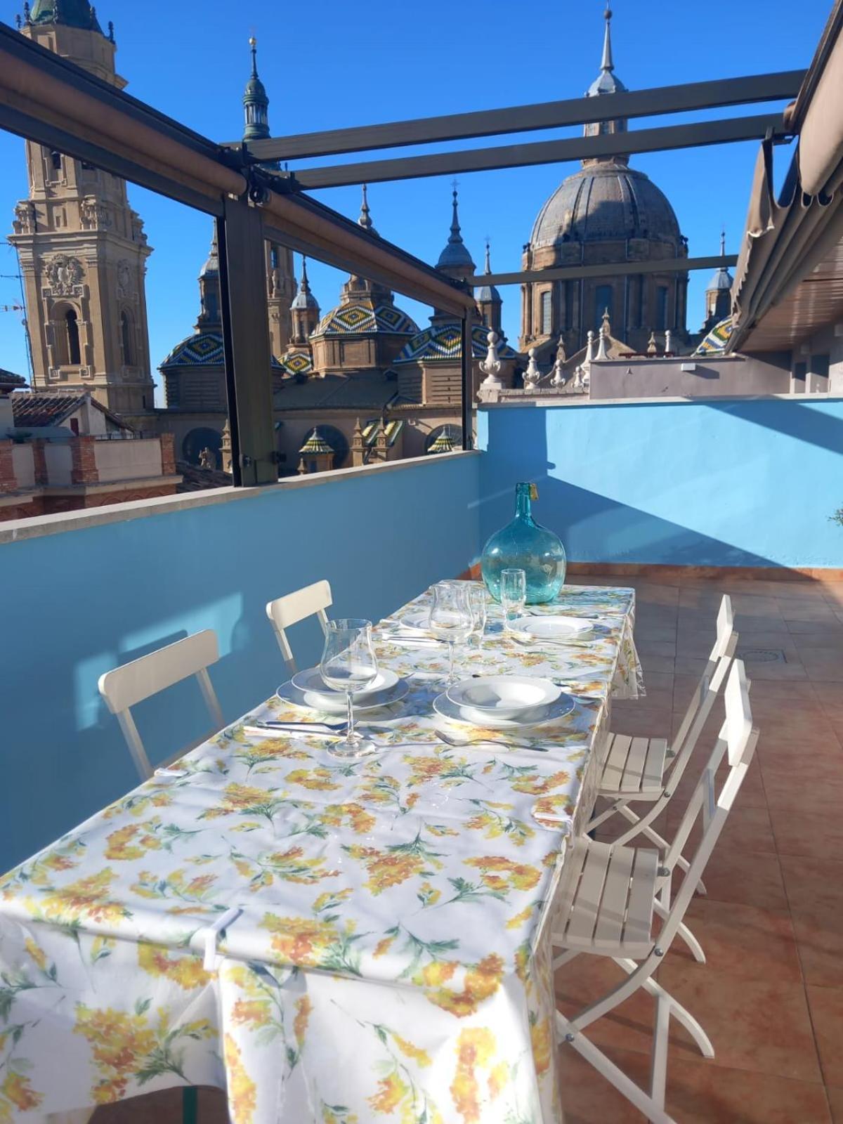 La Terraza Del Pilar Daire Zaragoza Oda fotoğraf